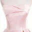 Fashion Blushing Pink Satin Prom Dresses 2020 A-Line / Princess Strapless Sleeveless Beading Pearl Floor-Length / Long Ruffle Backless Formal Dresses