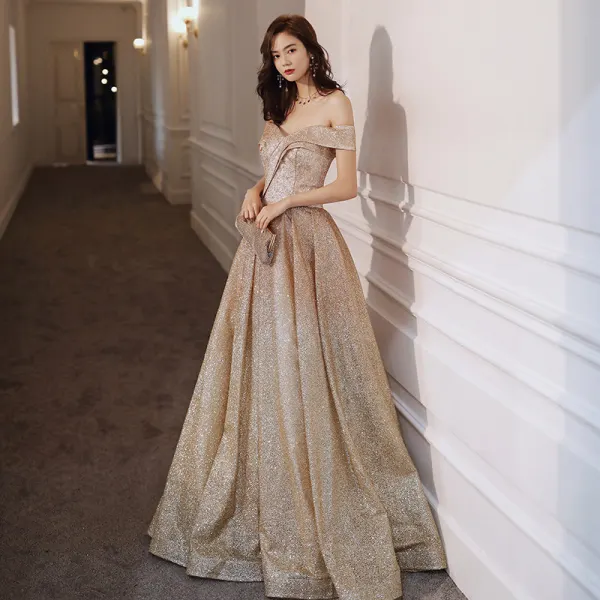 green emerald velvet dress Gorgeous Long Gold Mermaid Lace Sleeveless Sexy Prom Dress – misshow.com main image 0