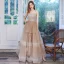 Flotte Champagne Gallakjoler 2020 Prinsesse Spaghetti Straps Ærmeløs Beading Glitter Tulle Lange Flæse Halterneck Kjoler