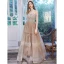 Flotte Champagne Gallakjoler 2020 Prinsesse Spaghetti Straps Ærmeløs Beading Glitter Tulle Lange Flæse Halterneck Kjoler