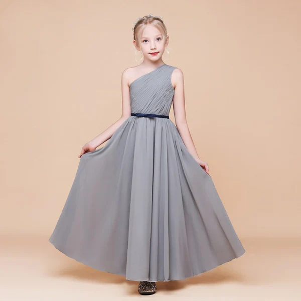 modest birthday dress Modest Sheath Strapless Yellow Chiffon Floral Long Prom Dresses Party –  Frisco Dresses main image 0