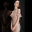 Scintillantes Or Rose Paillettes Robe De Soirée 2020 Trompette / Sirène Bretelles Spaghetti Manches Courtes Longue Volants Dos Nu Robe De Ceremonie
