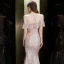 Scintillantes Or Rose Paillettes Robe De Soirée 2020 Trompette / Sirène Bretelles Spaghetti Manches Courtes Longue Volants Dos Nu Robe De Ceremonie
