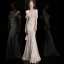 Scintillantes Or Rose Paillettes Robe De Soirée 2020 Trompette / Sirène Bretelles Spaghetti Manches Courtes Longue Volants Dos Nu Robe De Ceremonie
