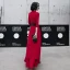 Chic / Belle Rouge Désinvolte Robe De Soirée 2020 Princesse V-Cou Manches de cloche Ceinture Longue Volants Robe De Ceremonie