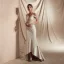Abordable Ivoire Satin Transparentes La Mariée Robe De Mariée 2020 Trompette / Sirène V-Cou Manches Courtes Appliques En Dentelle Perlage Train De Balayage Volants