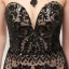 Sexy Noire Transparentes Robe De Soirée 2020 Trompette / Sirène Encolure Dégagée Sans Manches Paillettes Train De Balayage Dos Nu Robe De Ceremonie