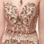 Sexy Transparentes Champagne Paillettes Robe De Soirée 2020 Trompette / Sirène Encolure Dégagée Sans Manches Train De Balayage Dos Nu Robe De Ceremonie