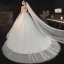 Simple Ivoire La Mariée Robe De Mariée 2020 Robe Boule Bustier Manches Courtes Dos Nu Chapel Train Volants
