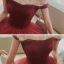 Vintage / Retro Red Dancing Prom Dresses 2021 Princess Off-The-Shoulder Short Sleeve Beading Floor-Length / Long Ruffle Backless Formal Dresses
