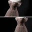 Elegant Khaki Prom Dresses 2021 A-Line / Princess Off-The-Shoulder Short Sleeve Sequins Beading Floor-Length / Long Ruffle Backless Formal Dresses