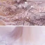 Chic / Belle Lavande Robe De Bal 2021 Princesse Transparentes Col v profond Sans Manches Appliques En Dentelle Perlage Train De Balayage Volants Dos Nu Robe De Ceremonie