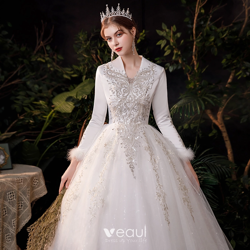 Affordable winter hot sale wedding dresses