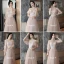 Abordable Perle Rose Robe Demoiselle D'honneur 2021 Princesse Dos Nu Appliques En Dentelle Longue Volants