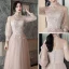 Abordable Perle Rose Robe Demoiselle D'honneur 2021 Princesse Dos Nu Appliques En Dentelle Longue Volants