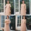 Affordable Pearl Pink Bridesmaid Dresses 2021 A-Line / Princess Backless Appliques Flower Sequins Sash Floor-Length / Long Ruffle