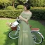 Modest / Simple Sage Green Bridesmaid Dresses 2021 A-Line / Princess Backless Floor-Length / Long Ruffle