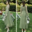 Modest / Simple Sage Green Bridesmaid Dresses 2021 A-Line / Princess Backless Floor-Length / Long Ruffle