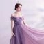 Chic / Belle Grape Robe De Bal 2021 Princesse De l'épaule Manches Courtes Perlage Train De Balayage Volants Dos Nu Robe De Ceremonie