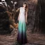 Mode Multi-Couleurs Chiffon Transparentes Dansant Robe De Bal 2021 Princesse Encolure Dégagée Sans Manches Appliques En Dentelle Longue Volants Dos Nu Robe De Ceremonie