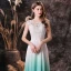 Mode Multi-Couleurs Chiffon Transparentes Dansant Robe De Bal 2021 Princesse Encolure Dégagée Sans Manches Appliques En Dentelle Longue Volants Dos Nu Robe De Ceremonie