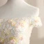 Elegant Champagne Dancing Prom Dresses 2021 Ball Gown Off-The-Shoulder Short Sleeve Appliques Lace Beading Sequins Floor-Length / Long Ruffle Backless Formal Dresses