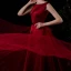 Fashion Burgundy Satin Dancing Prom Dresses 2021 A-Line / Princess Square Neckline Sleeveless Beading Sash Floor-Length / Long Ruffle Backless Formal Dresses
