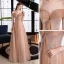 Sparkly Gold Prom Dresses 2021 A-Line / Princess Off-The-Shoulder Short Sleeve Beading Glitter Tulle Floor-Length / Long Ruffle Backless Formal Dresses