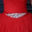 Vintage / Retro Quinceañera Red Wedding Dresses 2021 Ball Gown Sweetheart Sleeveless Backless Rhinestone Sash Sweep Train Ruffle