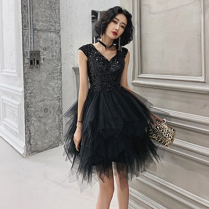 sachin and babi light blue dress Flore Black Crystal Straps Backless Gown With Bow main image 1