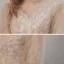 Vintage / Retro Champagne See-through Dancing Prom Dresses 2021 A-Line / Princess High Neck 1/2 Sleeves Appliques Lace Beading Floor-Length / Long Ruffle Backless