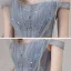 Élégant Océan Bleu Dansant Robe De Bal 2021 Princesse Bretelles Spaghetti Manches Courtes Appliques En Dentelle Perlage Paillettes Glitter Tulle Longue Plissée Dos Nu Robe De Ceremonie