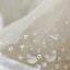 Affordable White Outdoor / Garden Wedding Dresses 2021 Ball Gown See-through Deep V-Neck Sleeveless Backless Glitter Tulle Floor-Length / Long Ruffle