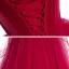 Elegant Burgundy Corset Prom Dresses 2021 Ball Gown Spaghetti Straps Sleeveless Court Train Ruffle Backless Formal Dresses