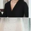 Vintage / Retro Black Gradient-Color Dancing Prom Dresses 2021 A-Line / Princess V-Neck Sleeveless Sash Star Sequins Tulle Floor-Length / Long Ruffle Formal Dresses