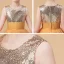 Fashion Orange Birthday Flower Girl Dresses 2021 Ball Gown Scoop Neck Sleeveless Sequins Floor-Length / Long Ruffle