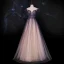 Illusion Druva Genomskinliga Dansande Balklänningar 2021 Prinsessa Urringning Ärmlös Beading Paljetter Glittriga / Glitter Tyll Långa Ruffle Halterneck