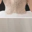 Illusion Champagne La Mariée Robe De Mariée 2021 Robe Boule Transparentes Encolure Dégagée Manches Courtes Dos Nu Paillettes Perlage Glitter Tulle Cathedral Train Volants