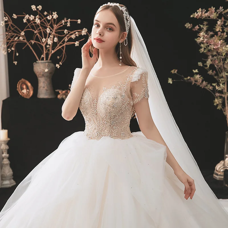 Ishtar Espejismo Largo Tul Vestido Champán