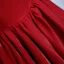 Modest / Simple Red Satin Prom Dresses 2021 A-Line / Princess Off-The-Shoulder Short Sleeve Floor-Length / Long Backless Ruffle Formal Dresses