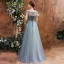 High-end Sage Green Dancing Prom Dresses With Shawl 2021 A-Line / Princess Spaghetti Straps Sleeveless Beading Glitter Tulle Floor-Length / Long Ruffle Backless Formal Dresses