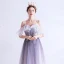 Chic / Beautiful Lavender Appliques Star Prom Dresses 2021 A-Line / Princess Spaghetti Straps Short Sleeve Glitter Tulle Floor-Length / Long Ruffle Backless Formal Dresses
