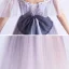 Chic / Beautiful Lavender Appliques Star Prom Dresses 2021 A-Line / Princess Spaghetti Straps Short Sleeve Glitter Tulle Floor-Length / Long Ruffle Backless Formal Dresses