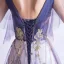 Bling Bling Grape Dansant Robe De Bal 2021 Princesse Col v profond Sans Manches Glitter Appliques Paillettes Longue Volants Dos Nu Robe De Ceremonie