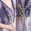 Bling Bling Grape Dansant Robe De Bal 2021 Princesse Col v profond Sans Manches Glitter Appliques Paillettes Longue Volants Dos Nu Robe De Ceremonie