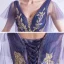 Bling Bling Grape Dansant Robe De Bal 2021 Princesse Col v profond Sans Manches Glitter Appliques Paillettes Longue Volants Dos Nu Robe De Ceremonie