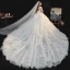 High-end Ivory Organza Bridal Wedding Dresses 2021 Ball Gown Strapless Sleeveless Backless Appliques Lace Sequins Beading Cathedral Train Ruffle