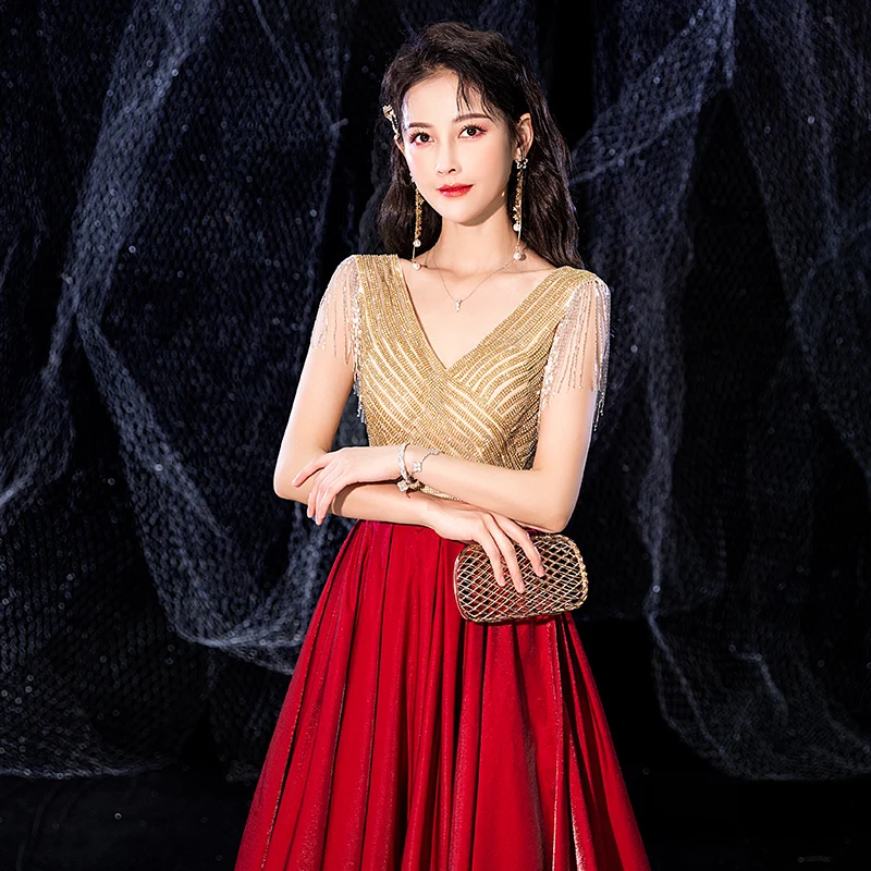 green emerald velvet dress Floor Length Sweetheart Long Red Mermaid Prom Dresses 2025- Bridelily main image 1