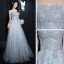 Elegant Silver Dancing Prom Dresses 2021 A-Line / Princess Strapless Sleeveless Feather Appliques Sequins Beading Floor-Length / Long Ruffle Backless Formal Dresses