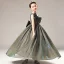 Fashion Grey Birthday Flower Girl Dresses 2021 Ball Gown One-Shoulder Spaghetti Straps Sleeveless Backless Bow Glitter Tulle Floor-Length / Long Ruffle